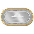 Oval Tray w/ Gold Border